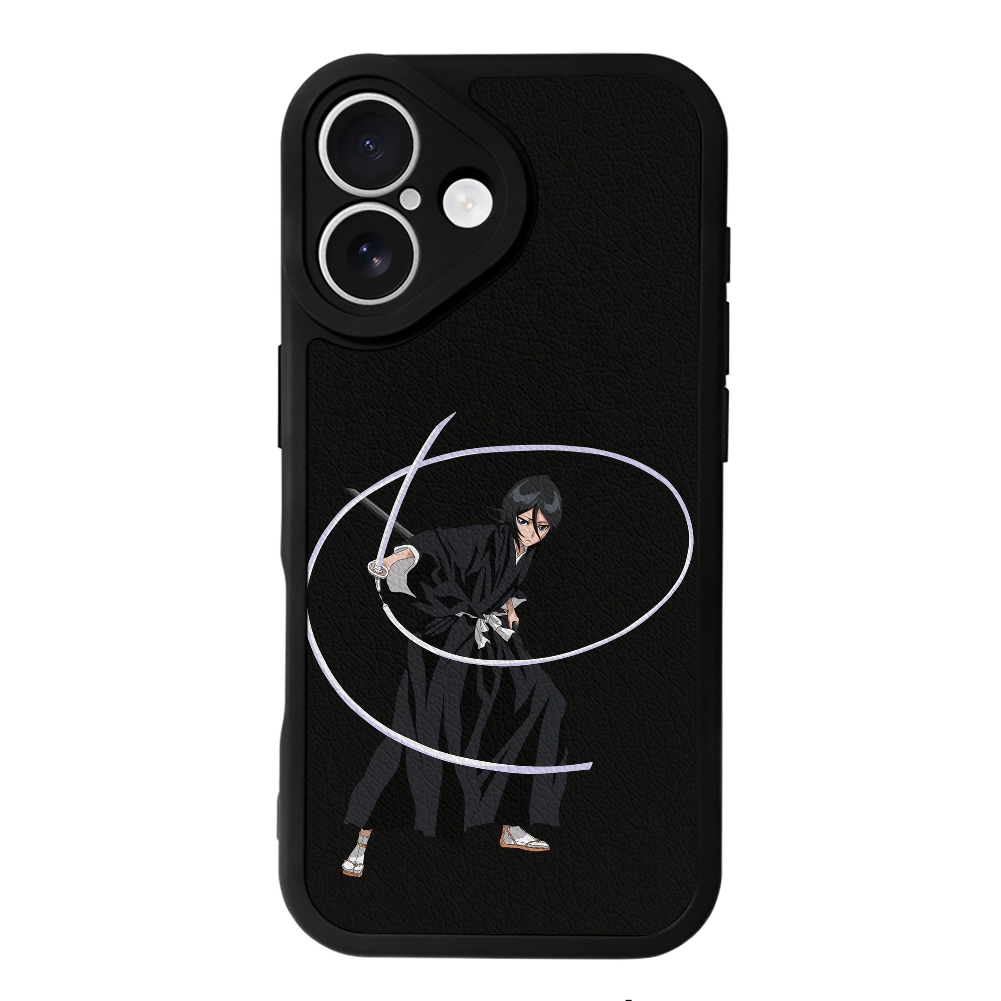 （画像用） ブリーチ 朽木ルキア BLEACH Kuchiki Rukia 【iPhone 16シリーズ対応】シリコンスマホケース（レザー調） 材質：シリコン